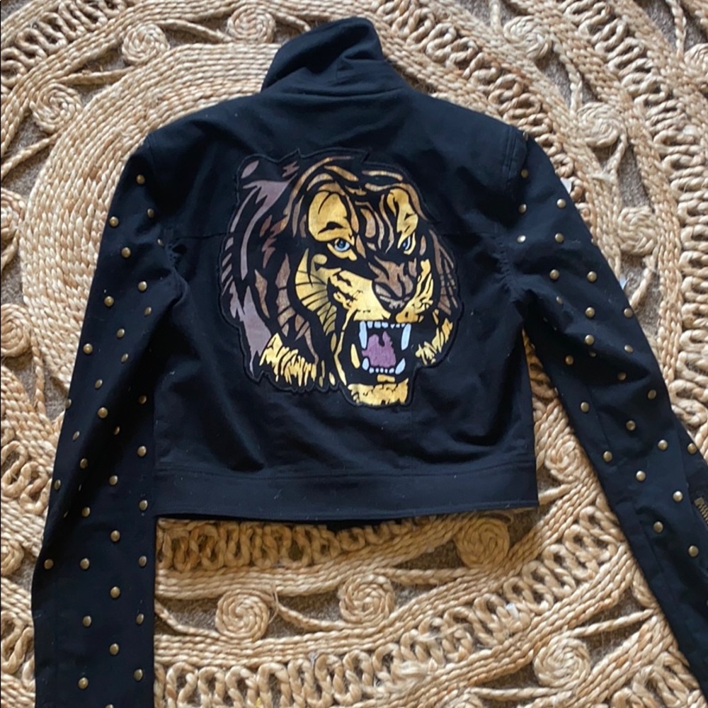 Rare/ HTF Vintage Betsey Johnson Gold Studded Jacket
